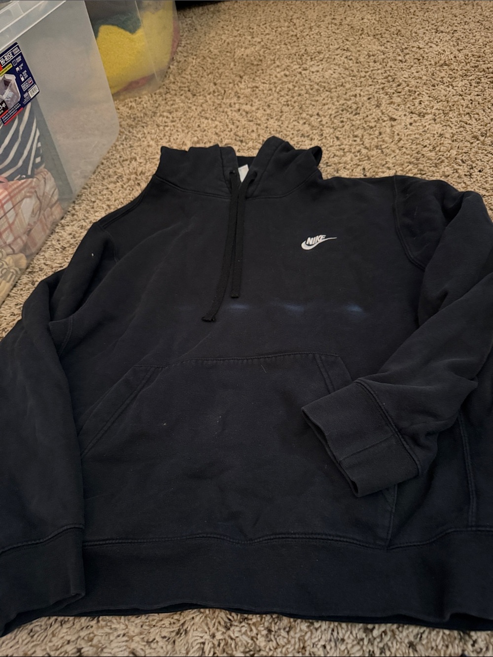 Nike Black Half-Zip Hoodie Sweater